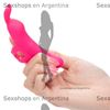 Vibrador conejito con soporte para dedo y carga USB